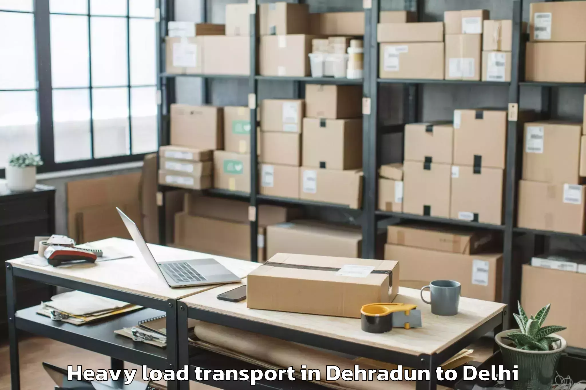 Book Dehradun to Parsvnath Mall Azadpur Heavy Load Transport Online